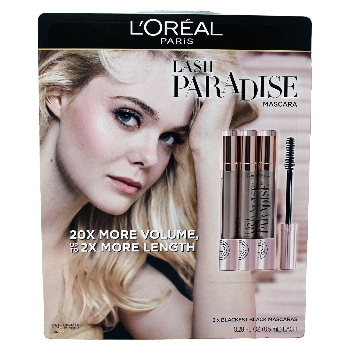 Loreal Paris Lash Paradise Mascara Blackest Black 3 Pack