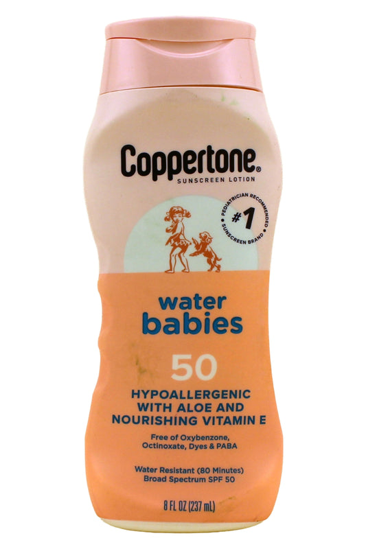 Coppertone Waterbabies Sunscreen Lotion SPF 50, 8 Fl Oz