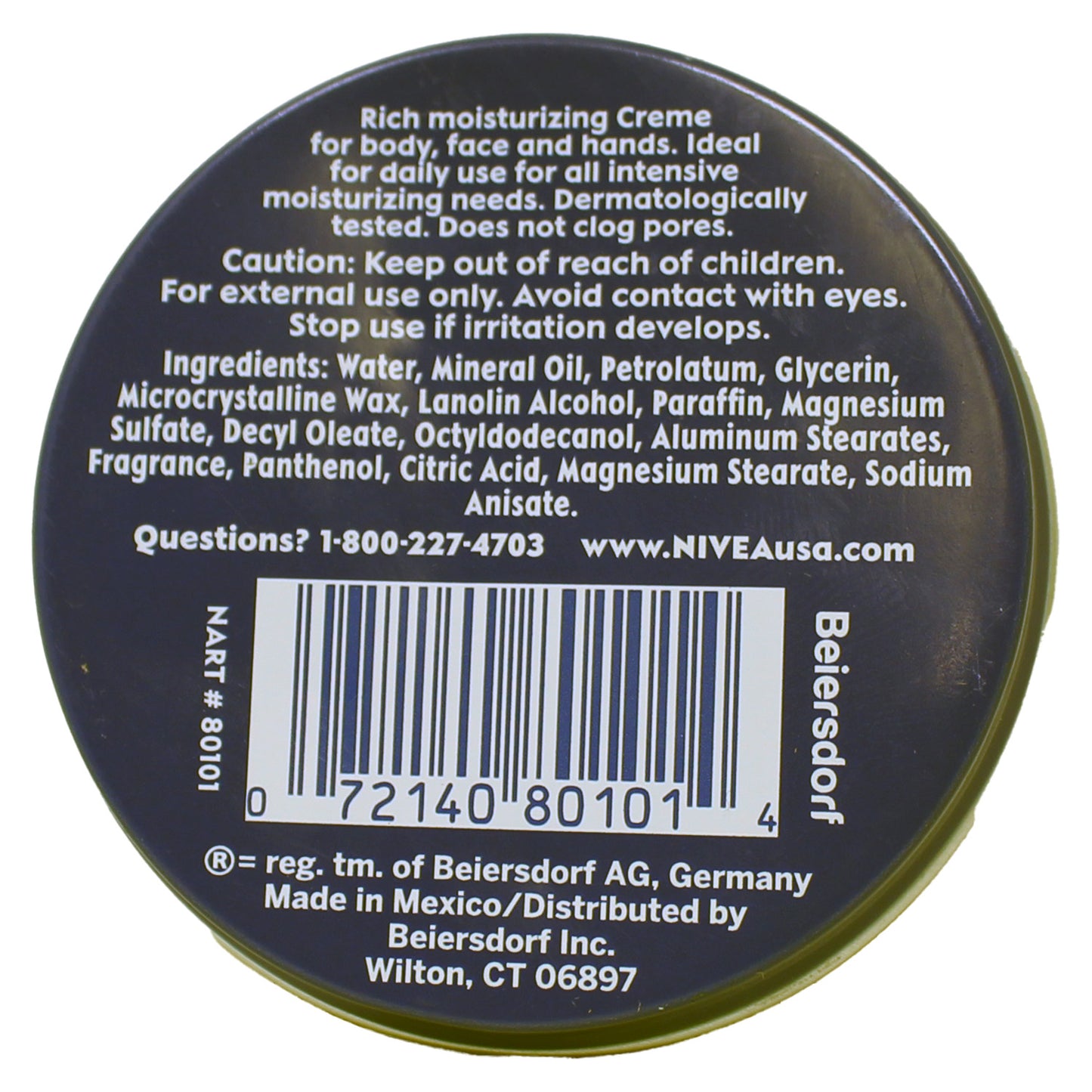 Nivea Creme Body Mositurizer 1.0 Ounce
