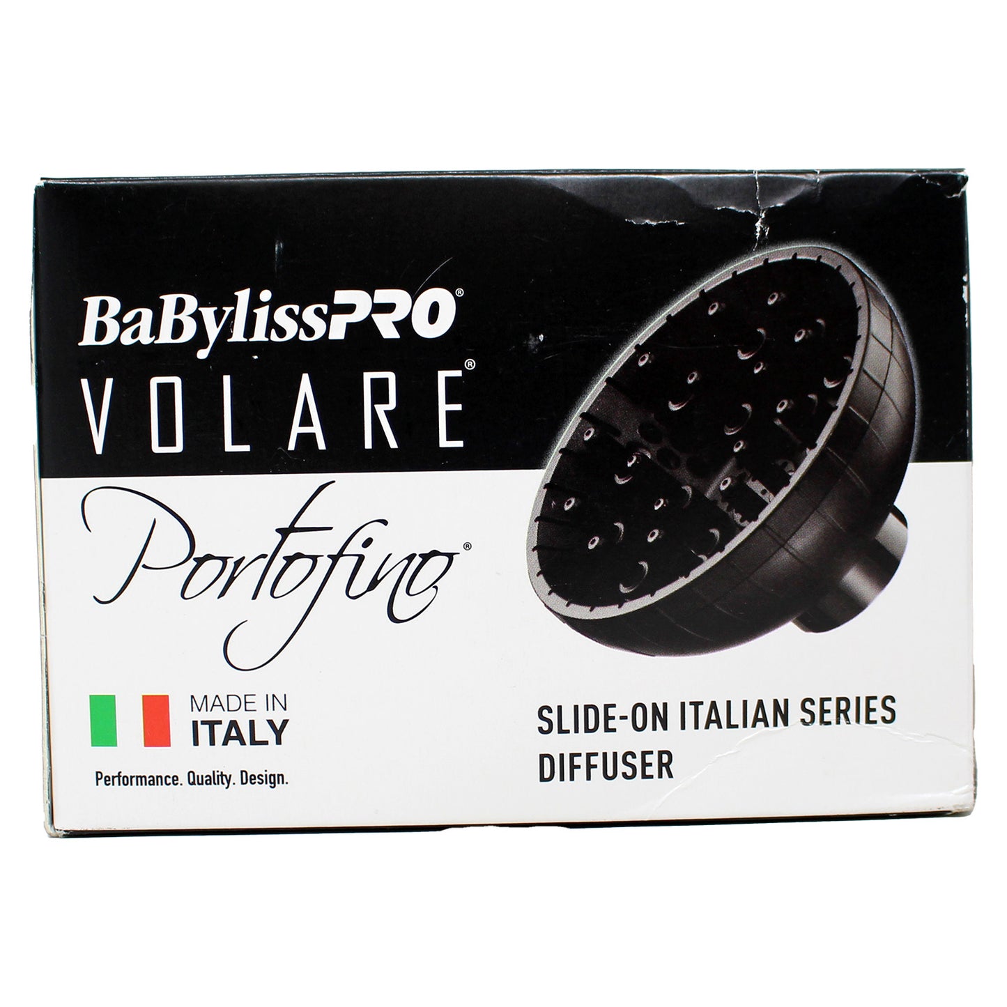 BaByliss Pro Volare Porfofino Slide On ITalian Series Diffuser Black 1 Count