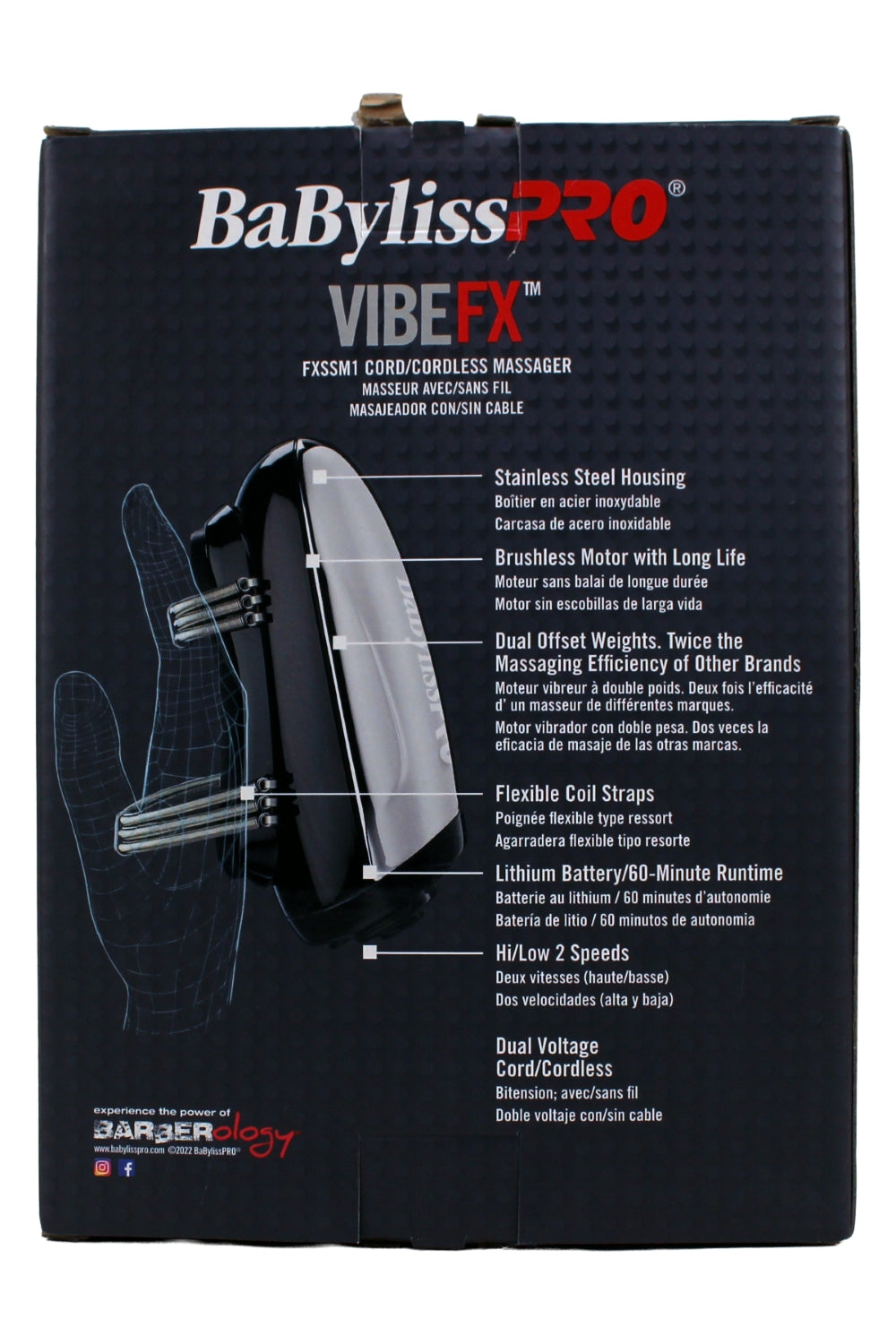 Babylisspro Silverfx Cord/Cordless Massager 1 Count