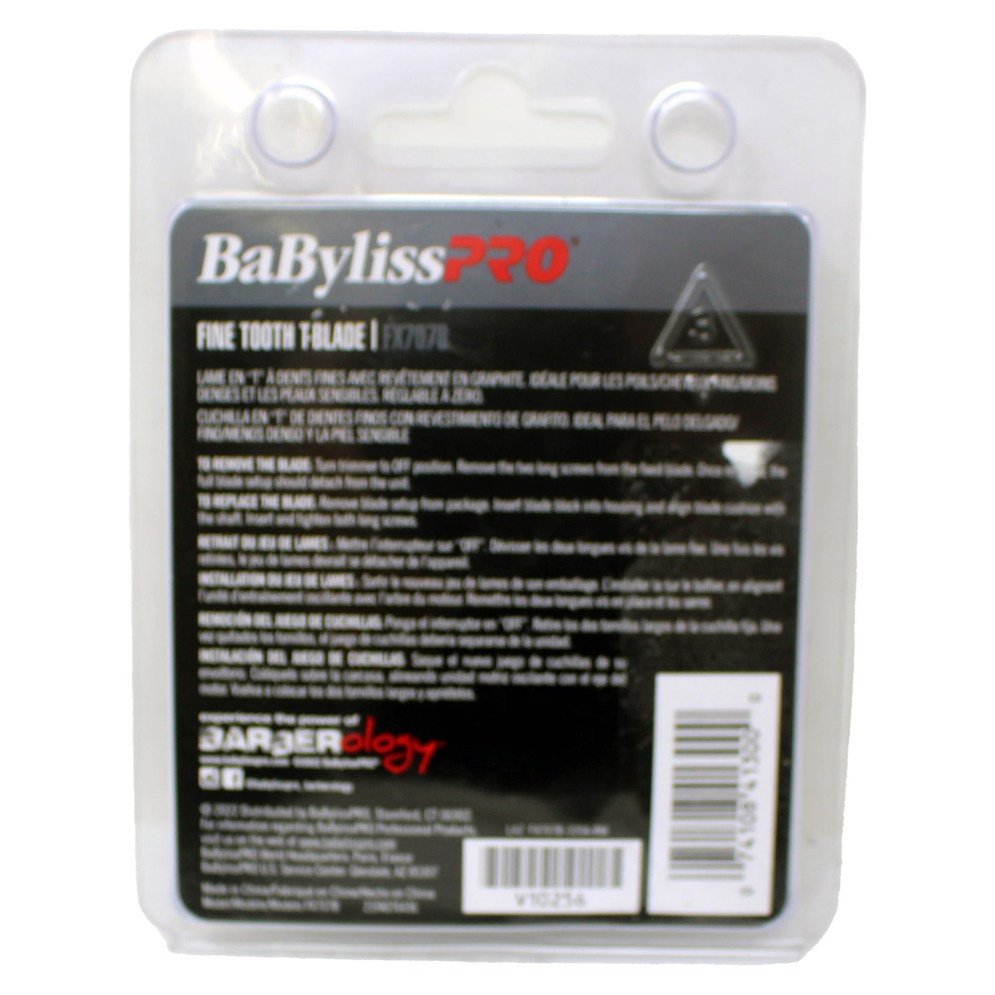 Babyliss PRO Fine Tooth T-Blade FX707B Replacement Blade 1 Count