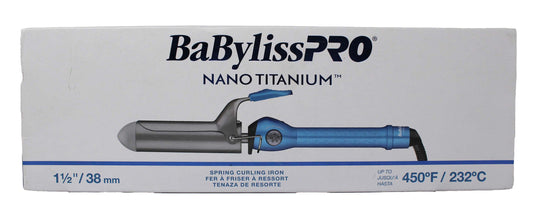 BaByliss Pro Nano Titanium Spring Curling Iron 1.5" Inch