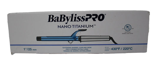 Baby Bliss Pro Nano Titanium Extended Barrel Curling Iron 1" Inch, 1 Count