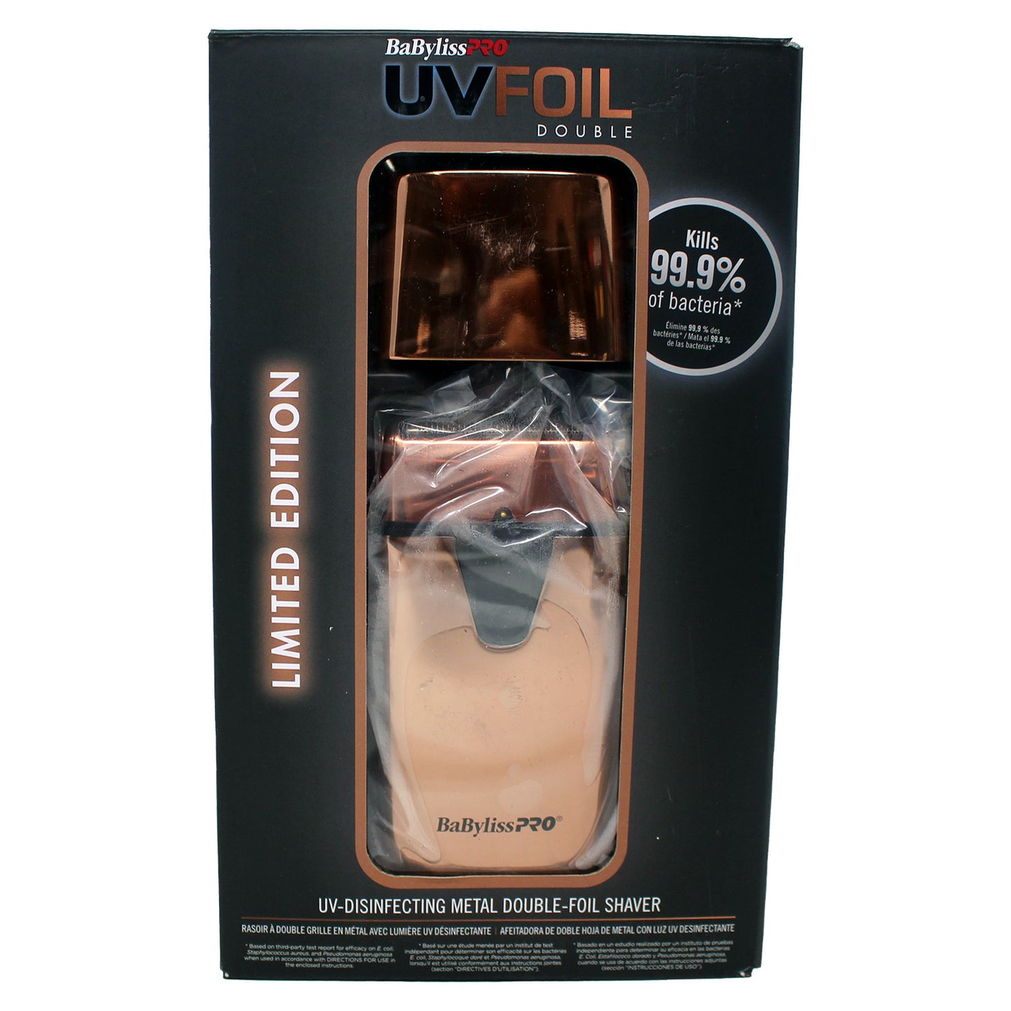 BaBylissPRO Double Foil Metal Shaver Rosegold 1 Count ( See Description )