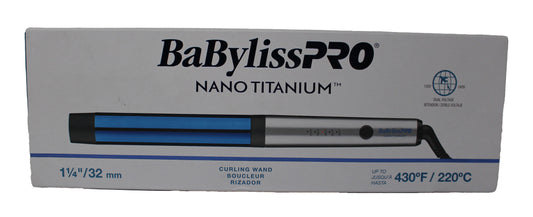 BabylissPRO Nano Titanium Professional Curling Wand For All Hair Types 1 1/4"