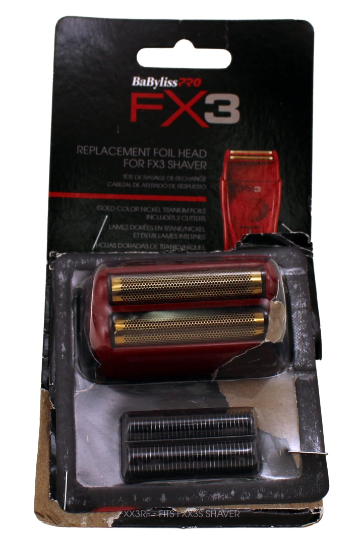 BaBylissPRO FX3 Professional Replacment Double Foil Shaver Head with 2 Cutters