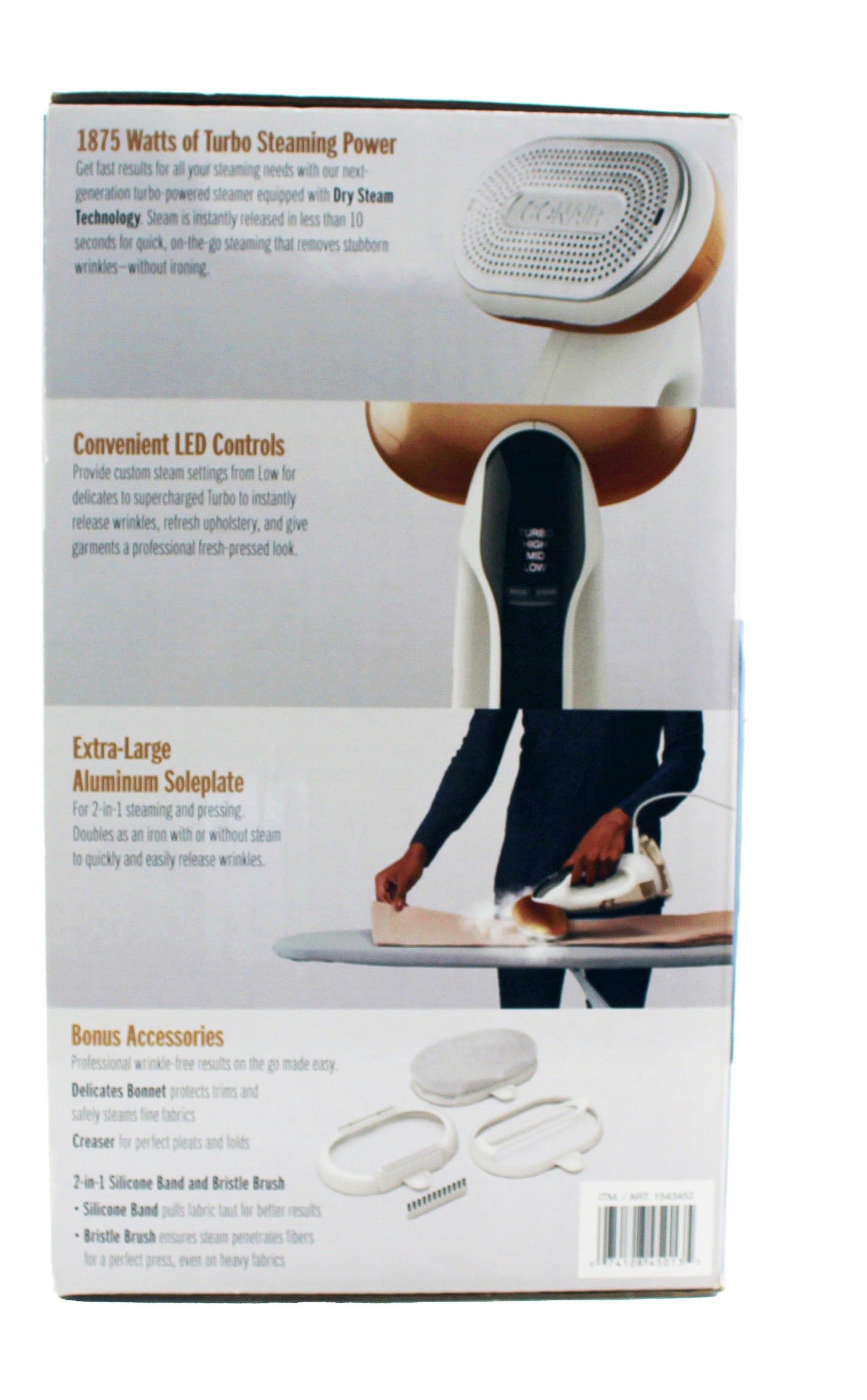 Conair Steam and Iron 2 In 1 With Turbo Circlular Head White