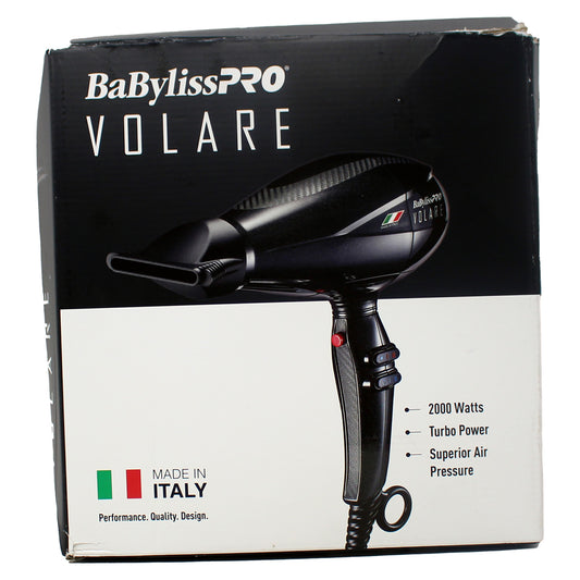 BaBylissPRO Nano Titanium Volare V1 Hair Dryer, 2000-Watt, Black 1 Count