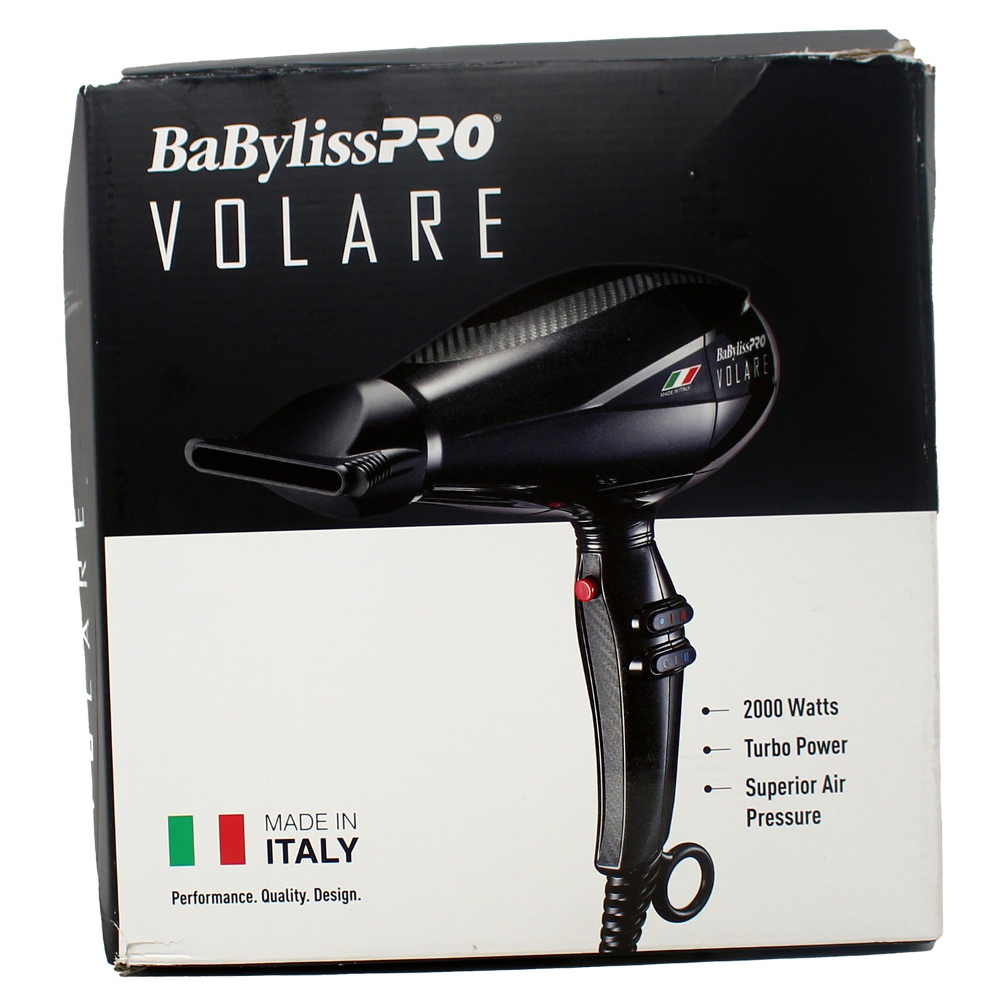 BaBylissPRO Nano Titanium Volare V1 Hair Dryer 2000W Black 1 Count USED