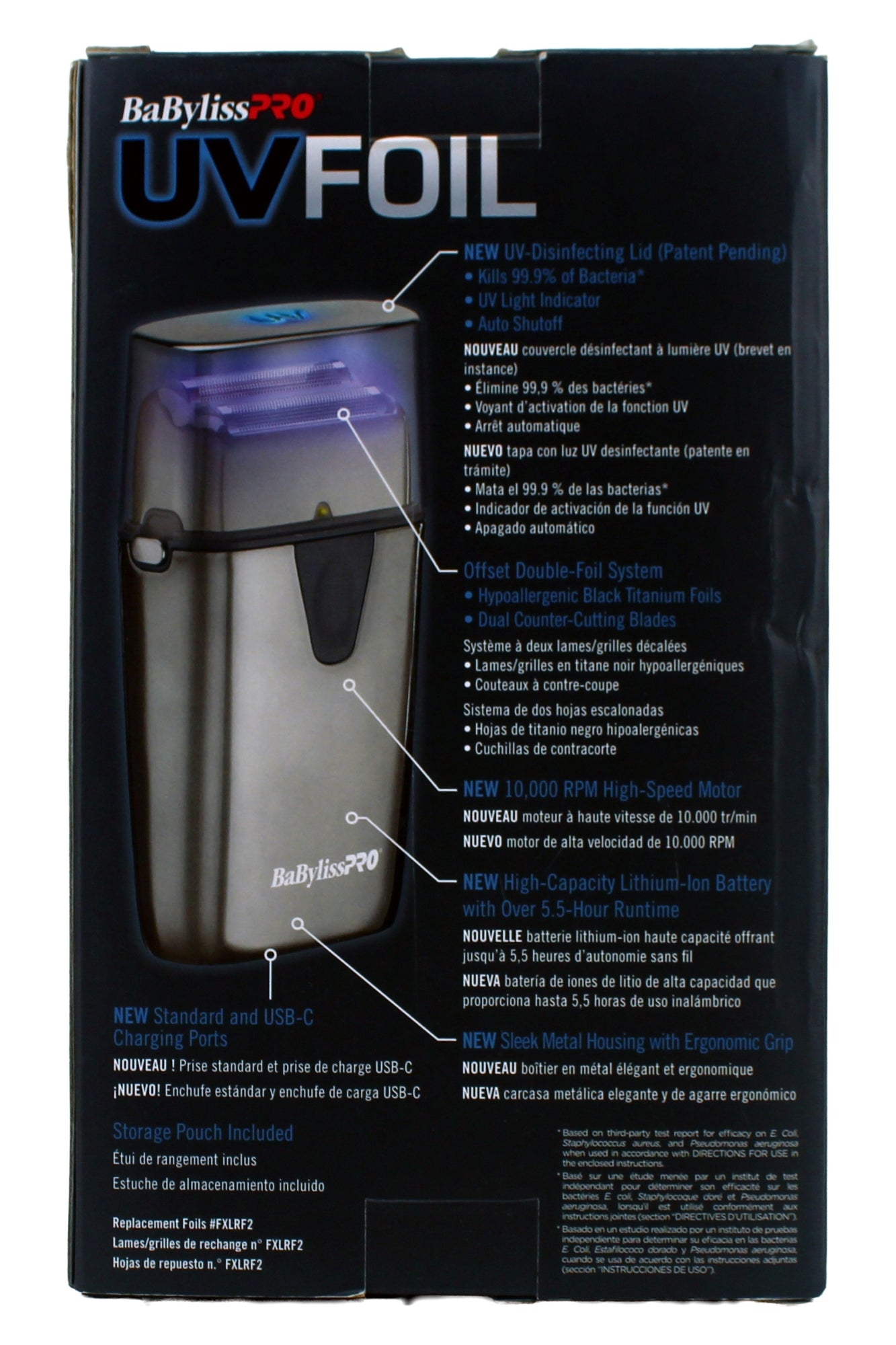 Babylisspro Uvfoil Double Foil Uv-Disinfecting Metal Shaver 1 Count