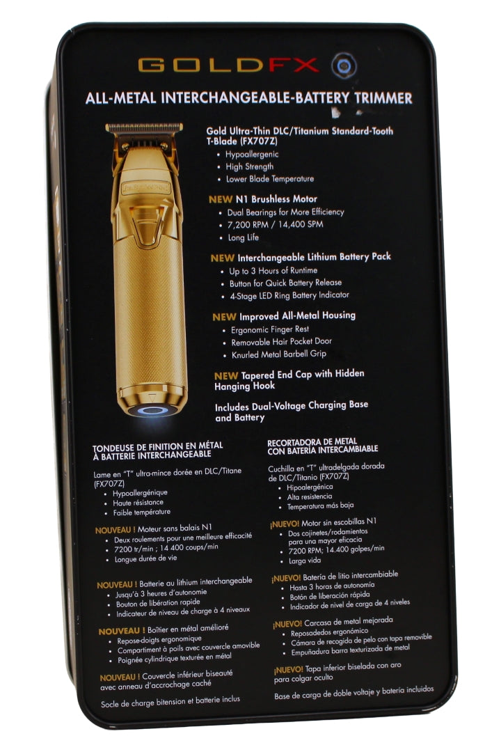 Babylisspro Fxone Goldfx All Metal Trimmer 1 Count