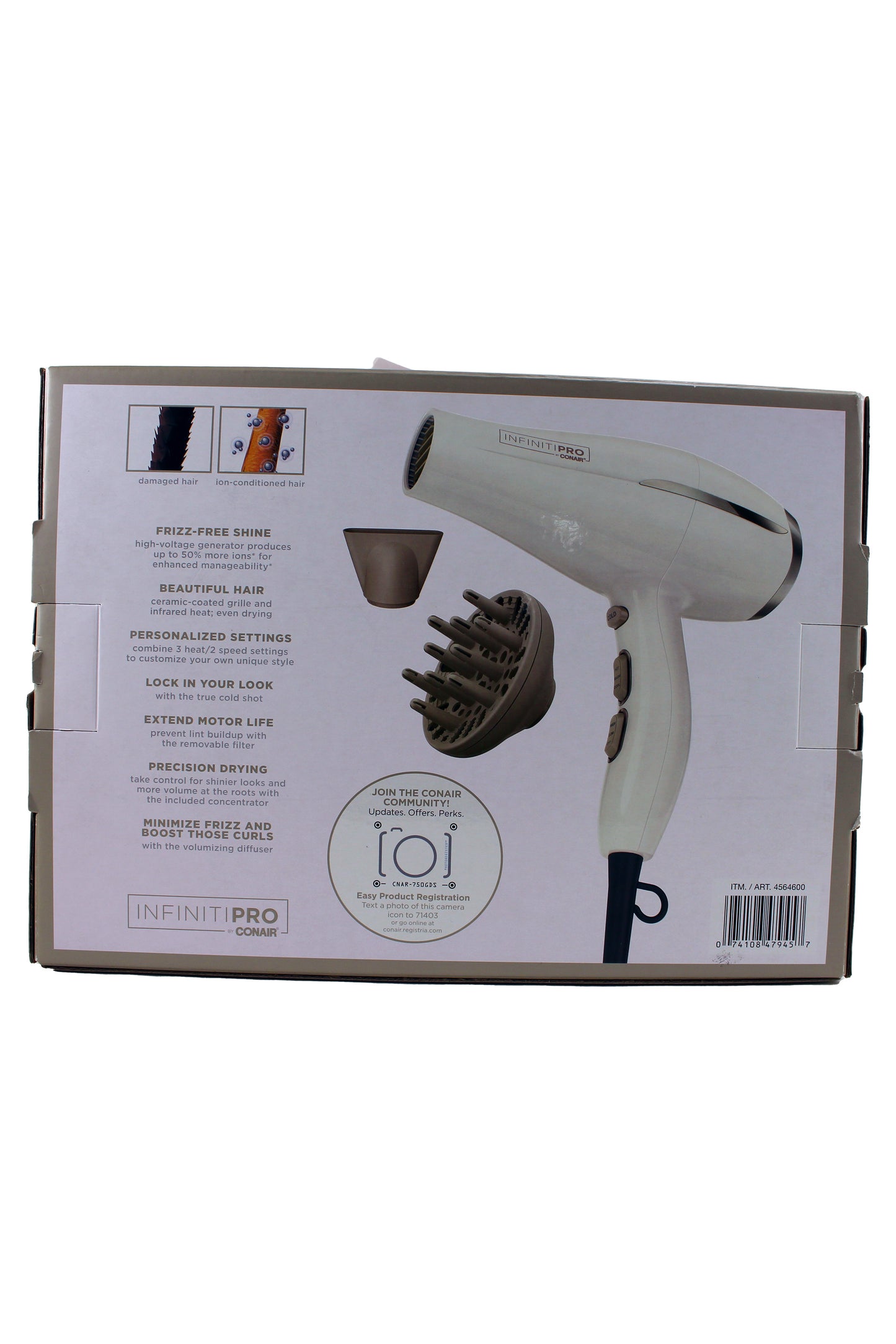 Conair Infiniti Pro Frizz Free Pro Dryer White
