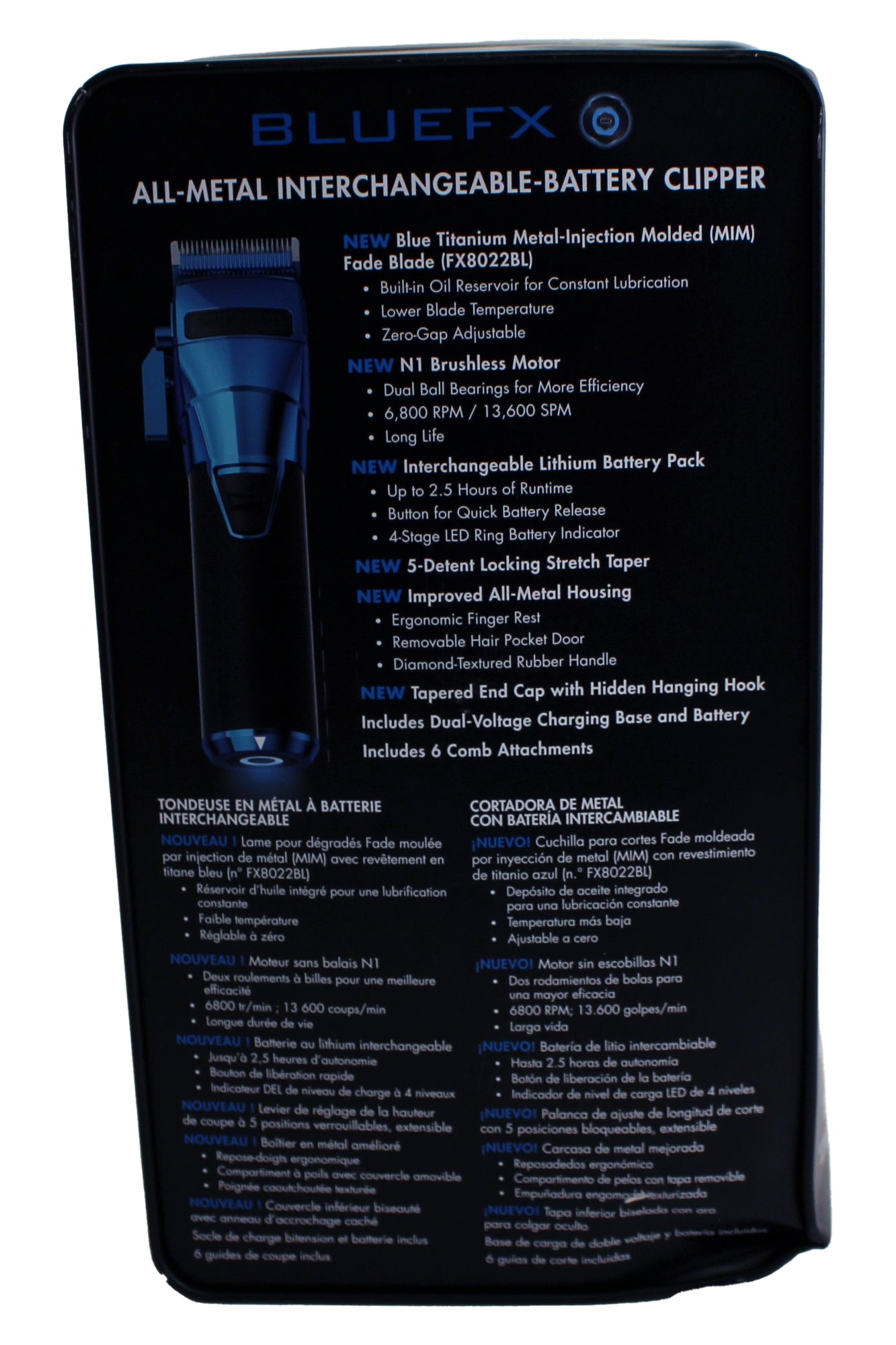 BaBylissPRO FXONE BLUEFX Cordless Hair Clipper 1 Count