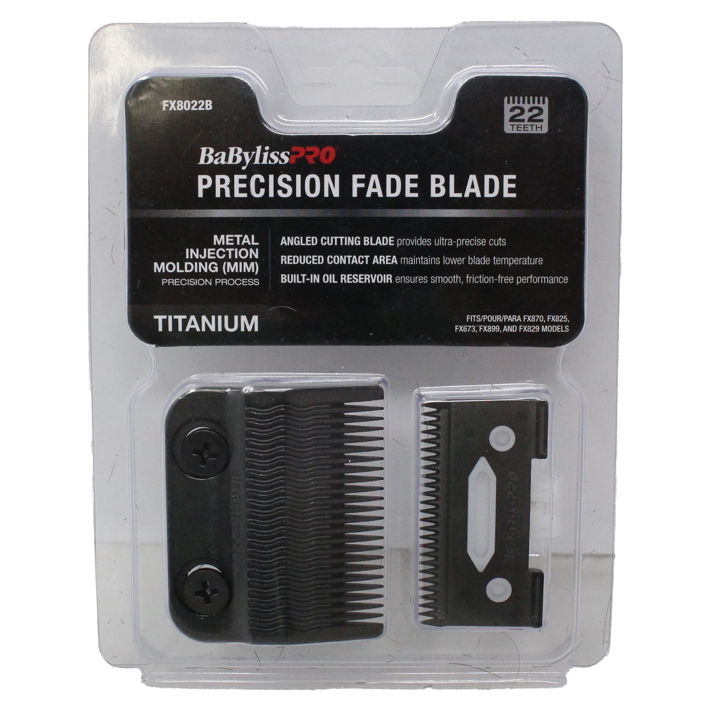 BaBylissPRO Black Titanium Precision Fade Blade MIM Process