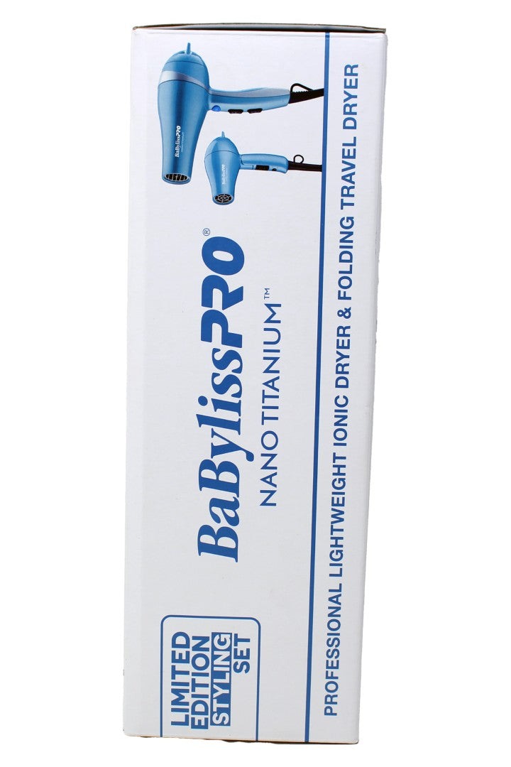 BaBylissPro Nano Titanium Lightweight Ionic Dryer & Folding Travel Dryer