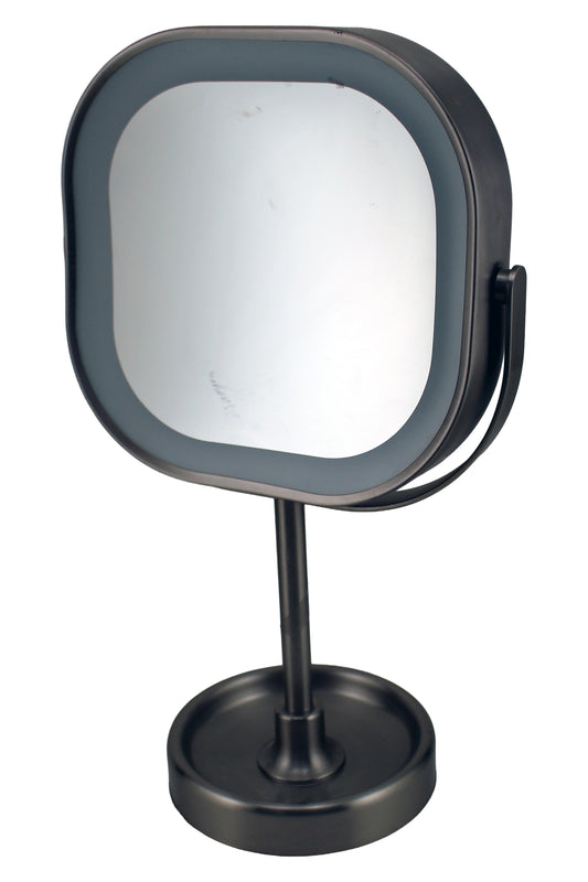 Conair Halo Illuminating LED Rechargeable Magnification Double Sided Mirror (See Description)