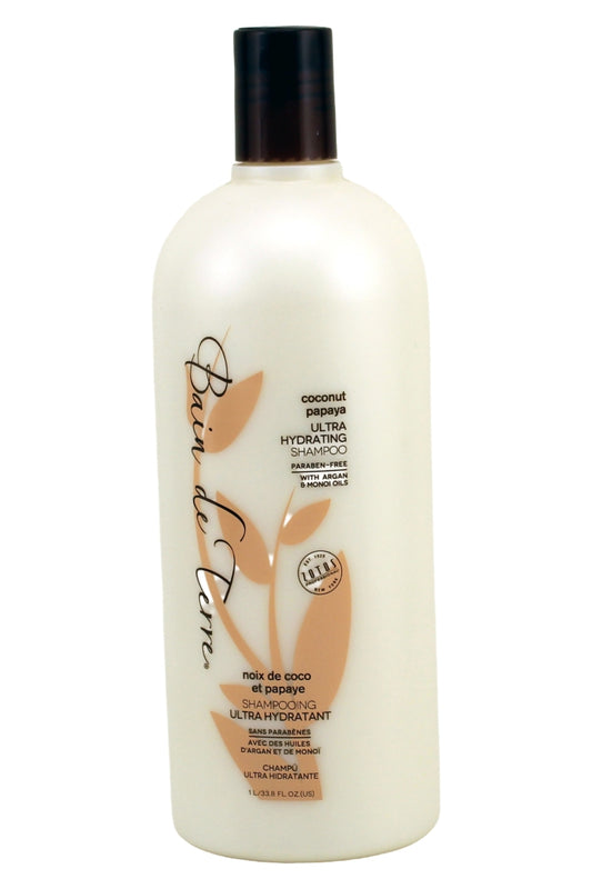 Bain de Terre Coconut Papaya Ultra Hydrating Shampoo, 33.8 Fl Oz
