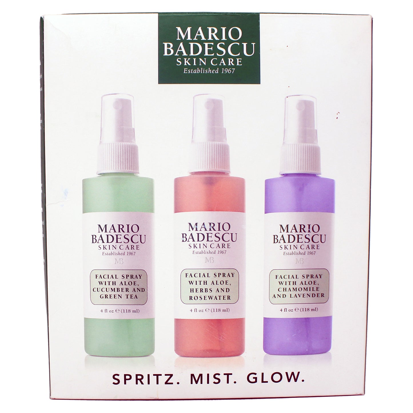 Mario Badescu Facial Spray Trio Set Cucumber, Rose, Lavender