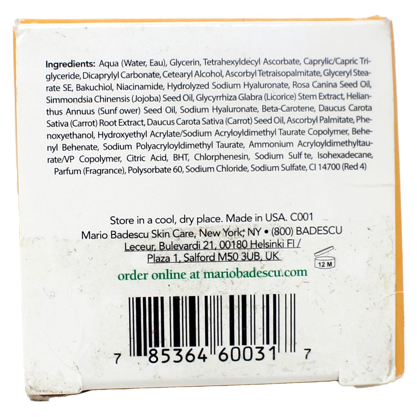 Mario Badescu Vitamin C Cream, 1 Fl Oz