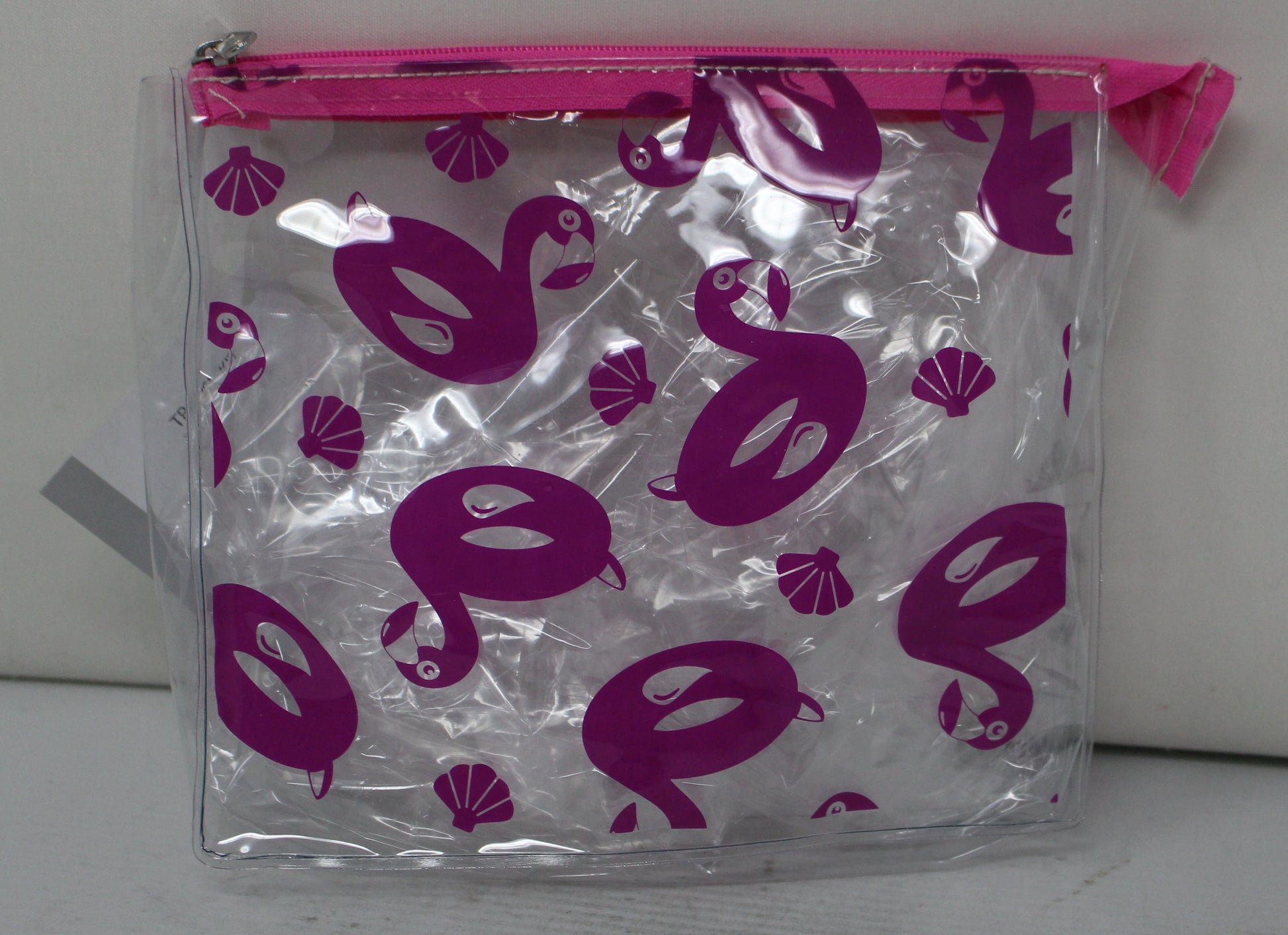 Conair Clear Flamingo TSA Travel Kit Bag 1 Count