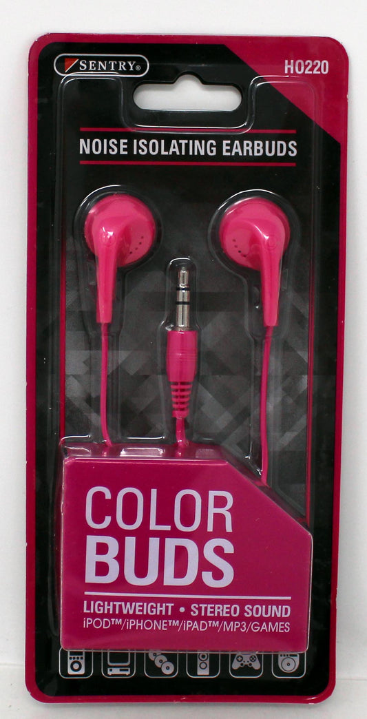 Sentry Noise Isolating Color Buds Pink