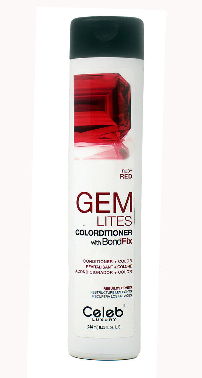 Celeb Luxury Gem Lites Colorditioner With BondFix Ruby Red 8.25 Ounces