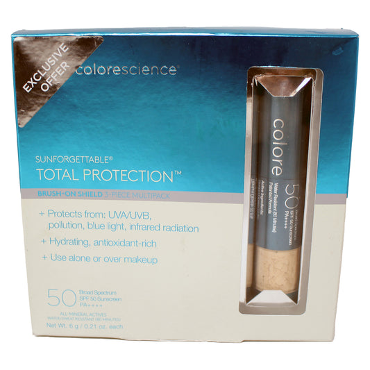 Color science Sunforgettable Total Protection Brush on Sheild SPF 50 Fair 0.21 Ounce (Pack of 3)