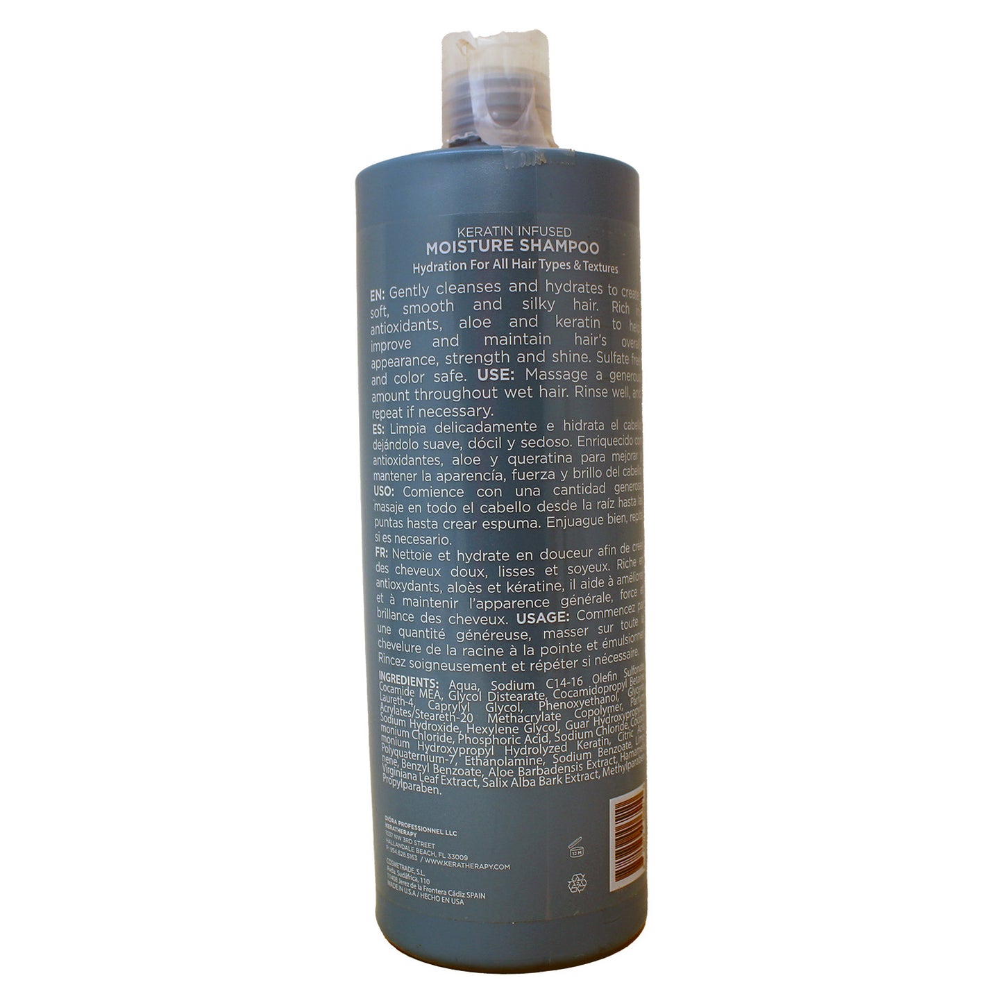 KERATHERAPY Keratin Infused Moisture Shampoo, 33.8 fl. oz.