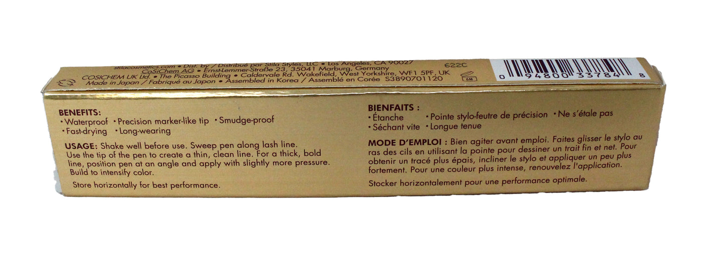 Stila Stay All Day Waterproof Liquid Eye Liner (Snow) 0.016 Ounce