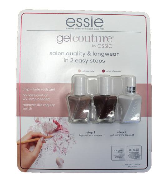 Essie Gel Couture 2 Step Longwear Nail Polish High Sewciety & Pearls Of Wisdom