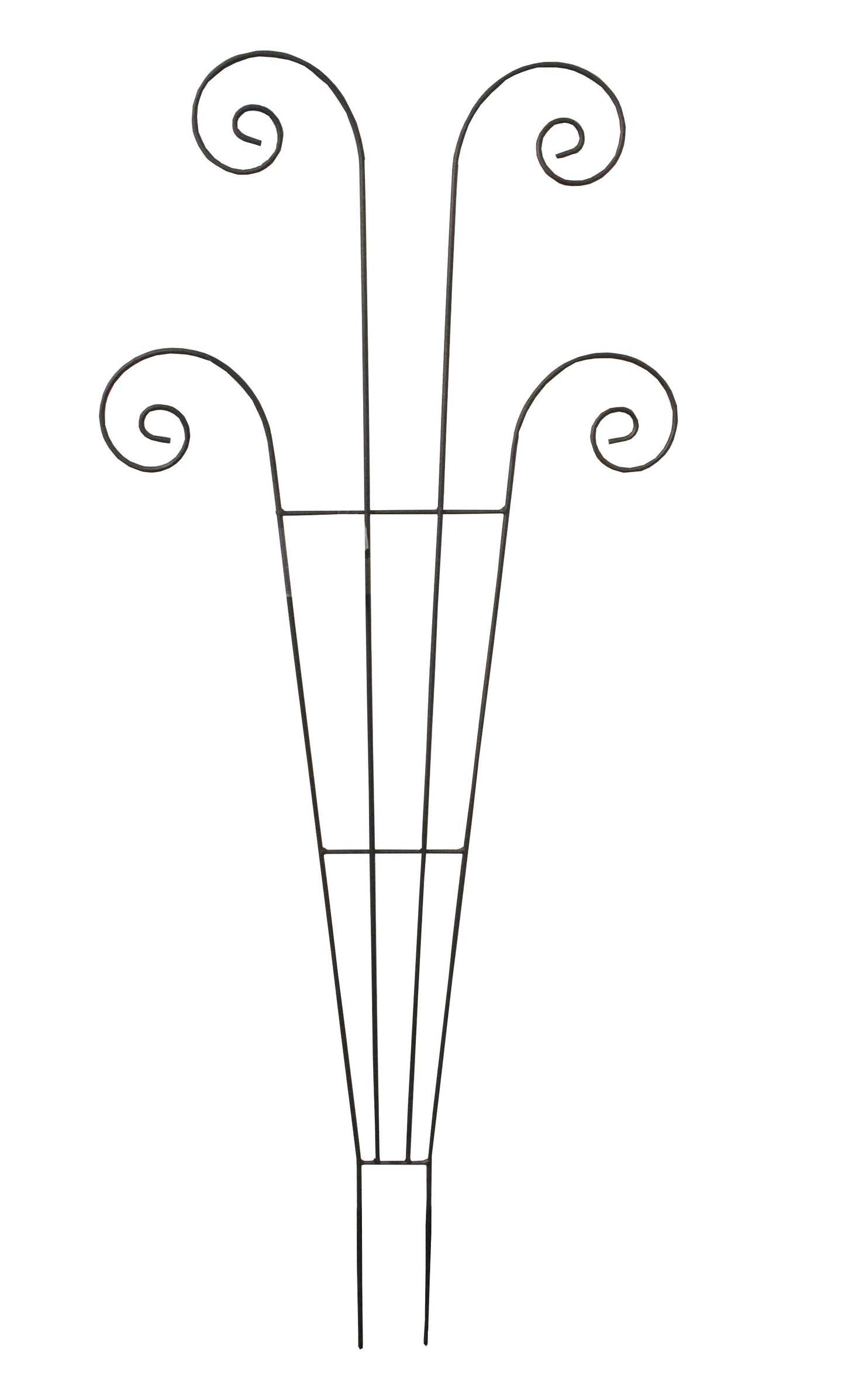 American GardenWorks FTMBR Hammered Bronze Fan Trellis 60" X 24" Inch, 1 Count