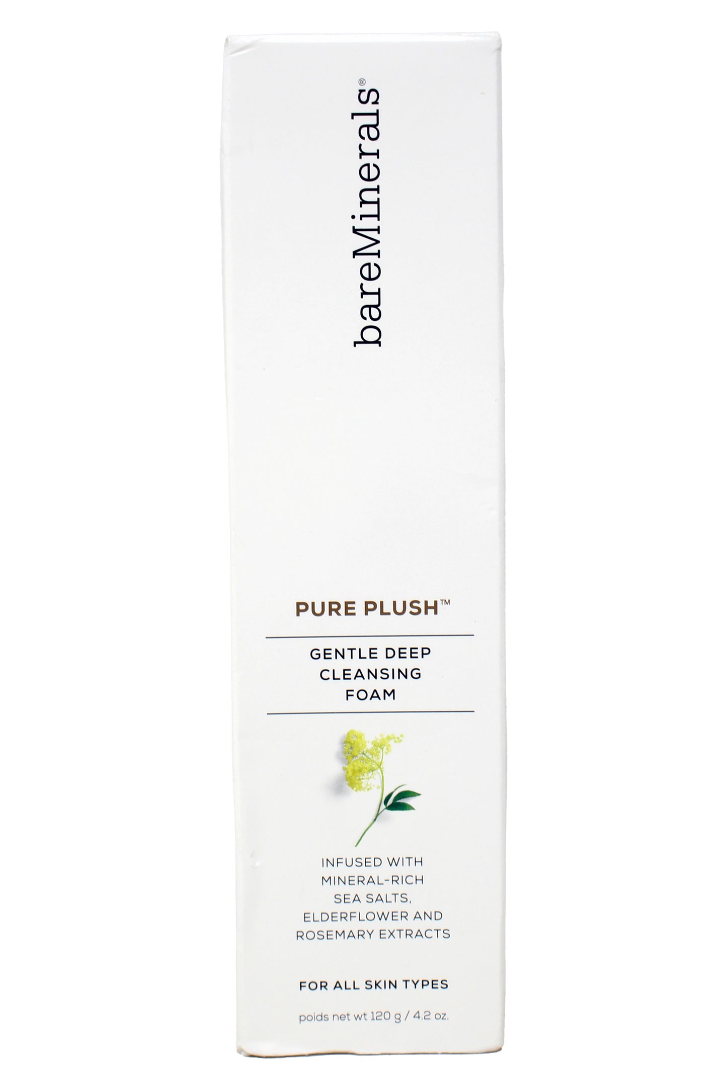 bareMinerals Pure Plush Gentle Deep Cleansing Foam All Skin Types 4.2 Ounces