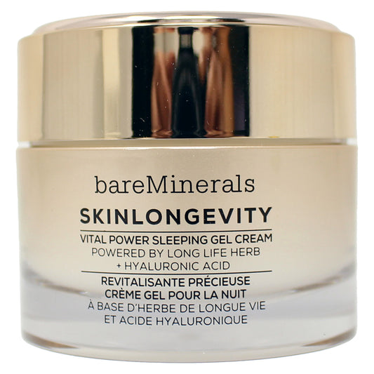 Bare Minerals Skinlongevity Vital Power Sleeping Gel Cream For All Skin Types 1.7 Ounce