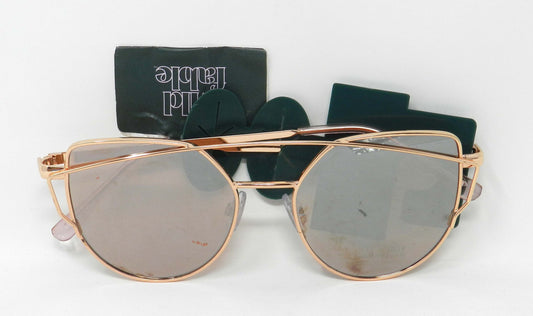 Wild Fable Women's Aviator Metal Silhouette Sunglasses Rose Gold