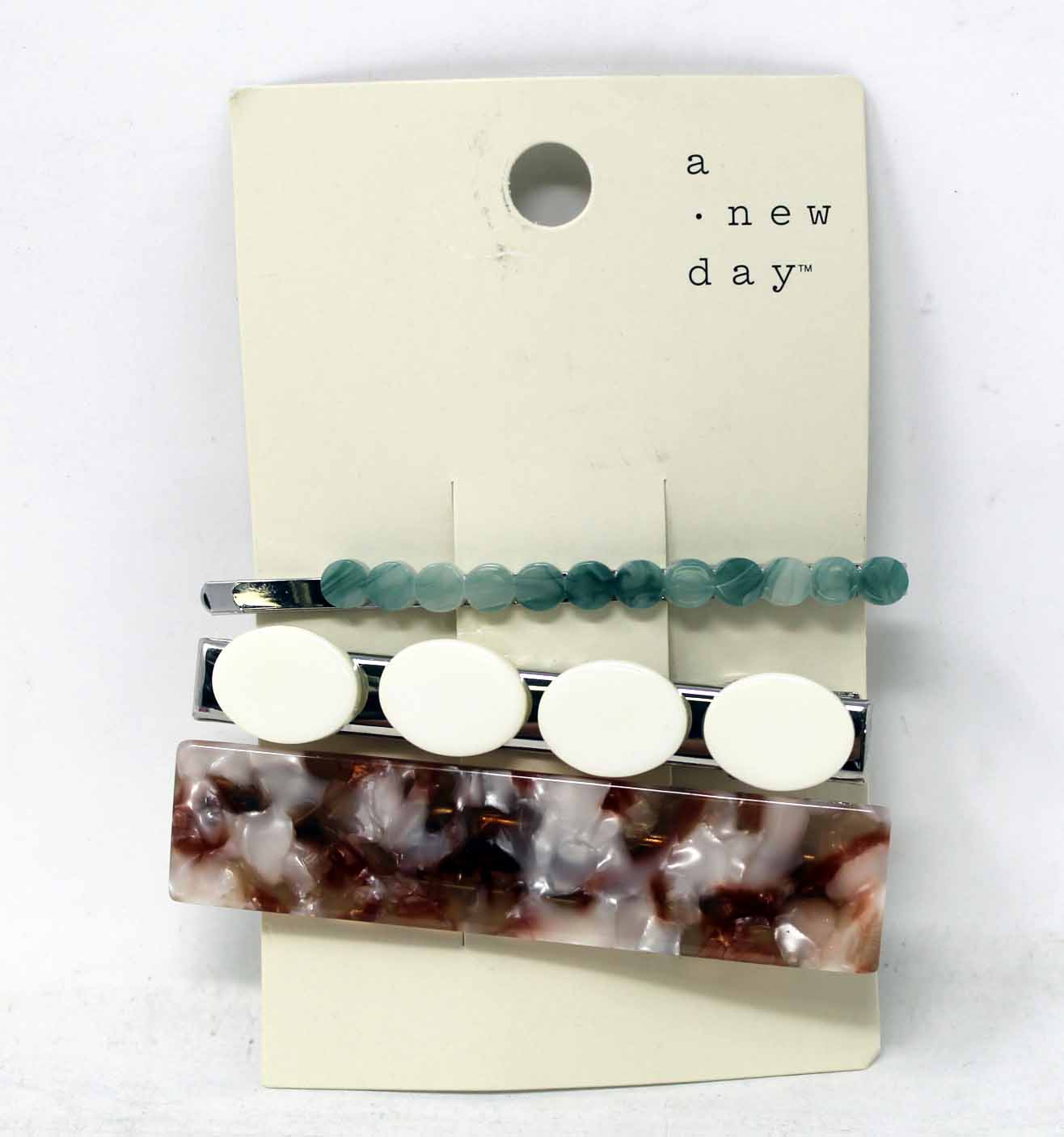 A New Day Assorted Hair Clips/Barrettes 3 Count
