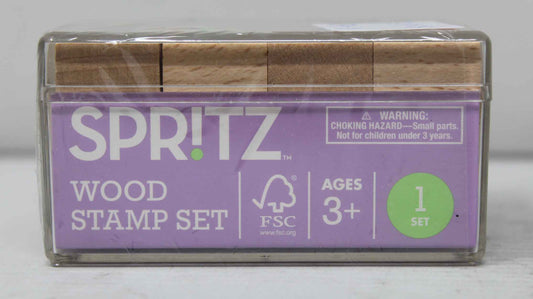 Spritz Easter Wood Stamp Set with 8 Stamps and 4 Color Pads