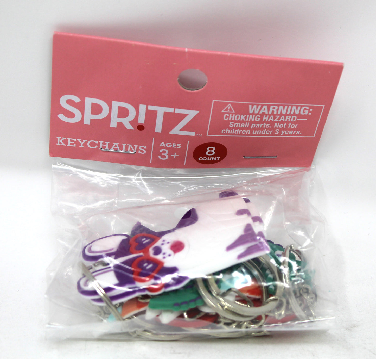Spritz Variety Animal Themed Keychains 8 Pieces