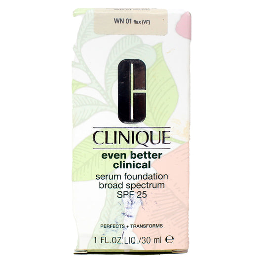 Clinique Even Better Clinical Serum Foundation SPF 25, WN 01 Flax 1 Ounce