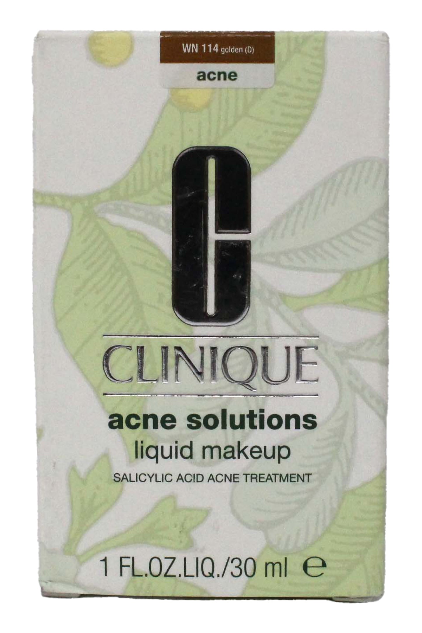 Clinique Acne Solutions Liquid Makeup WN 114 Golden 1 Ounce
