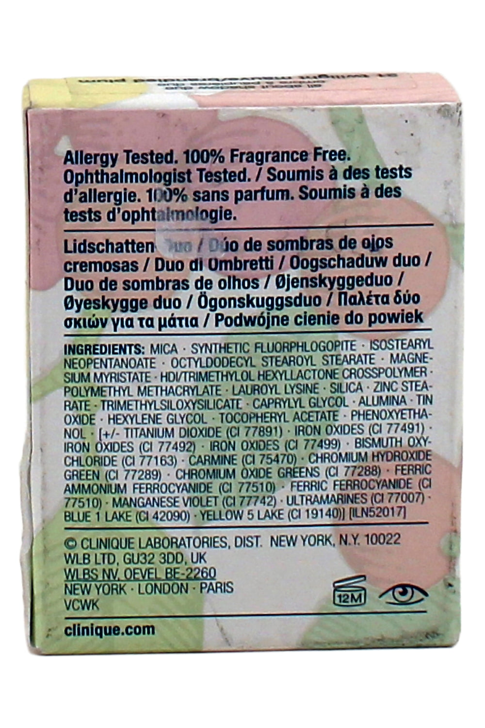 Clinique All About Shadow Duo Eye Shadow - Twilight Mauve/Brandied, 0.05 Ounce