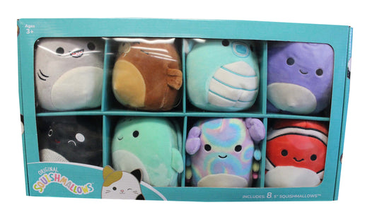 Squishmallows Set of 8 5 inch SeaLife Squishmallows