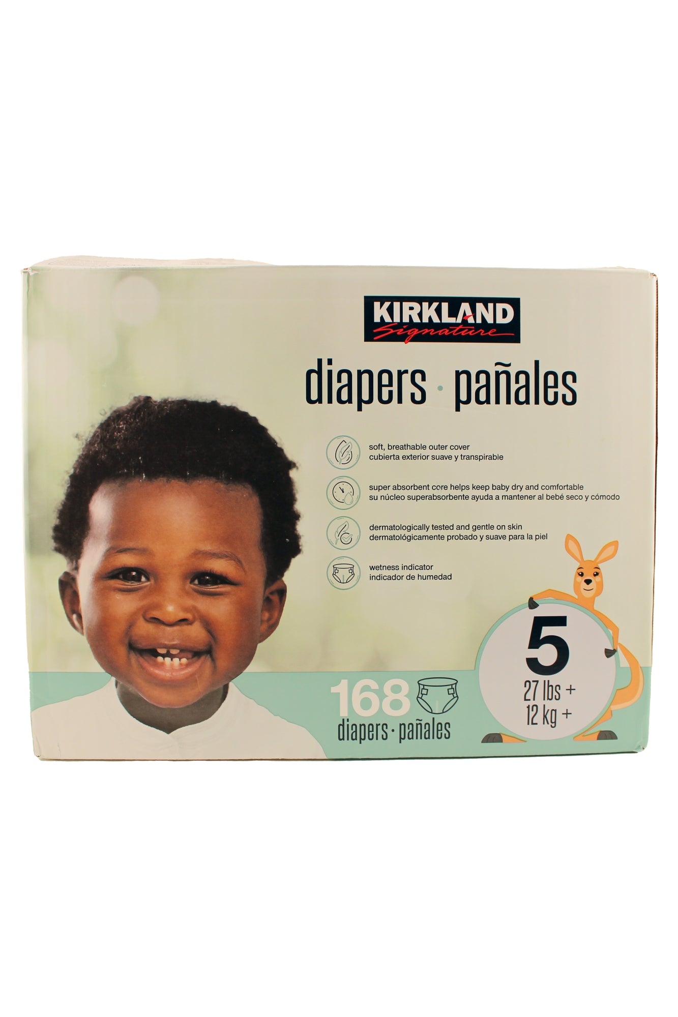 Kirkland Diapers Size 5 27 lbs + 168 Count