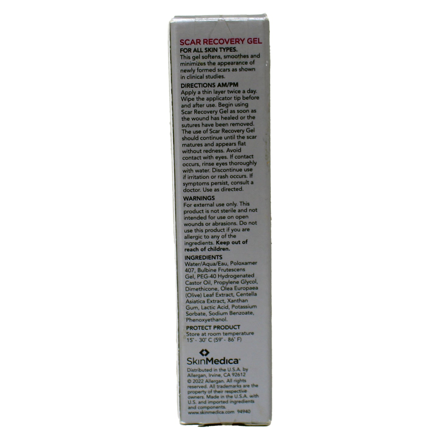 Skin Medica Scar Recovery Gel With Centelline 0.5 Ounce