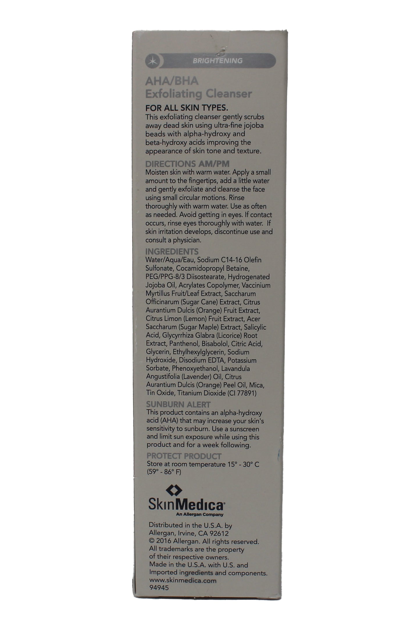 SkinMedica AHA/BHA Exfoliating Cleanser 6 Ounces
