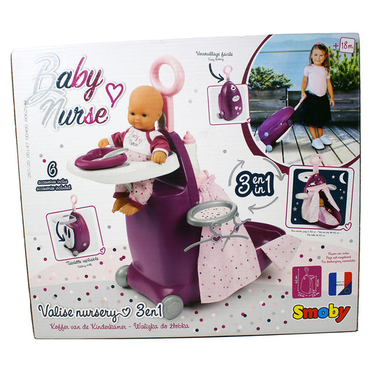 Smoby Baby Nurse 3 In 1 Valise Nursery