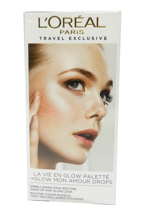 L'Oreal Paris Travel Exclusive La Vie En Glow Palette + Glow Mon Amour Drops