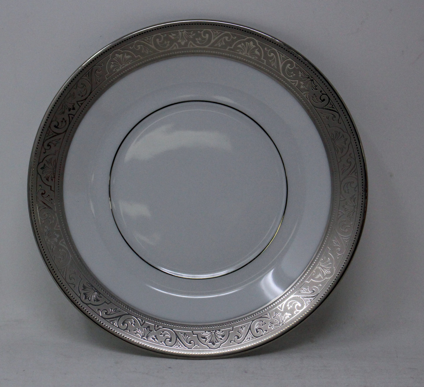Philippe Deshoulieres Trianon Platinum Royal tea Saucer 1 Count