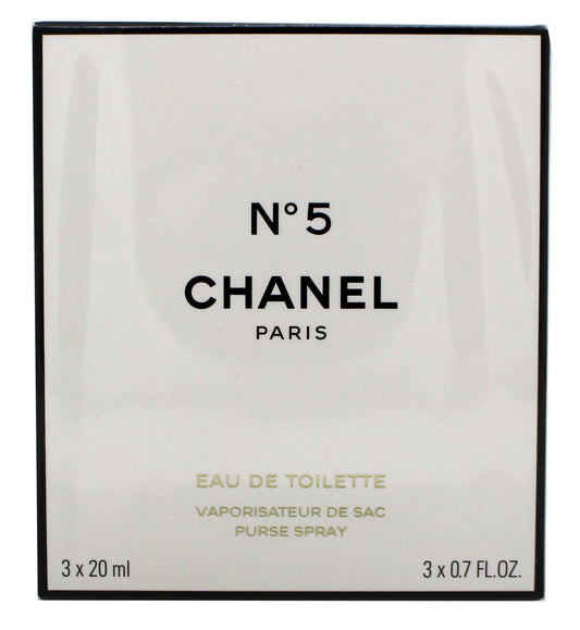 Chanel No 5 Eau De Toilette Purse Spray 3 X .7 Ounces