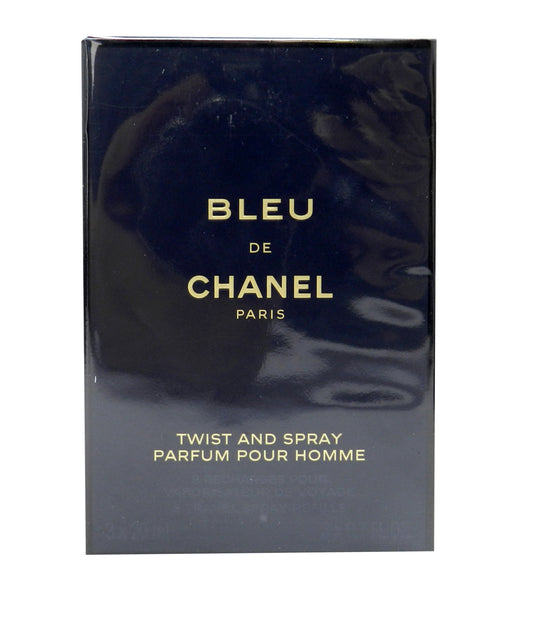 Chanel Bleu De Chanel Twist And Spray Parfum Pour Homme 3 X 0.7 Ounce